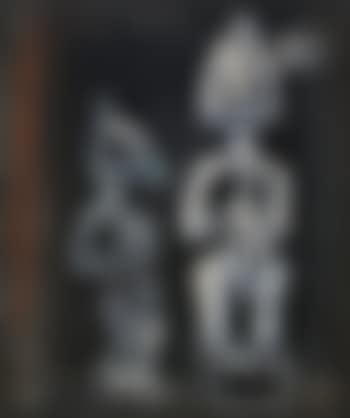 African sculpture. Naked woman (preview)
