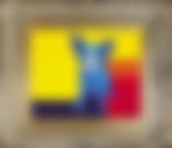 Blue dog: yellow, orange, red, and blue (preview)