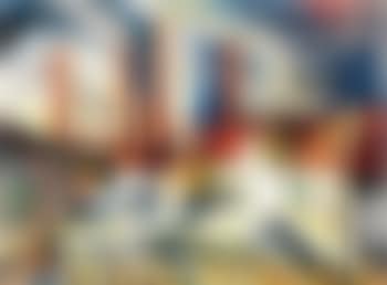 City scene with factory chimneys (preview)