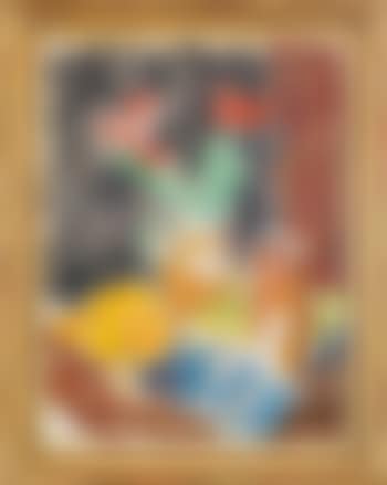 Nature morte med tulpaner och apelsiner (preview)
