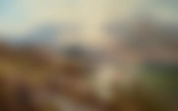 Highland cattle watering in a mountain loch (preview)