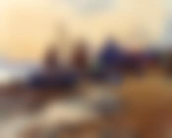 Fisherfolk on the shore before a harbour (preview)