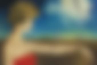 Jeune femme dans un paysage (preview)