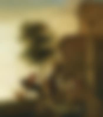 A Riding Party Halted At An Inn Door (preview)