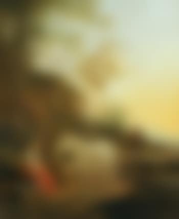 Landscape With a Shepherdess And a White Horse (preview)