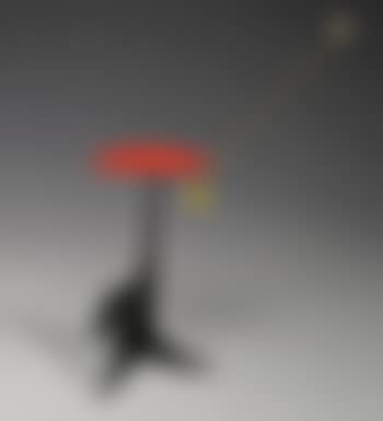 Red Mushroom, White Dot, Yellow Triangle On Black Wave (preview)