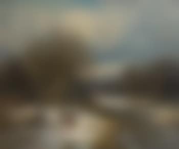 Conversation de chasseurs dans un paysage hivernal by Eugene Joseph Verboeckhoven (preview)