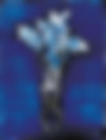 Vase of flower with blue ground (preview)