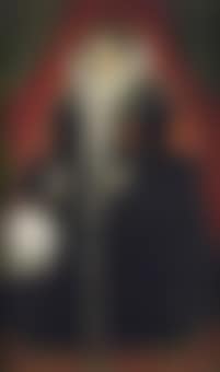 Portrait of a lady, identified as Elizabeth Howard, daughter of Charles, 1st Earl of Nottingham, but more probably one of the 1st Earl of Nottingham's daughters, full-length, in a black velvet dress embellished with table cut diamonds.. (preview)