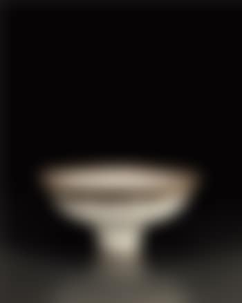White bowl with golden lip (preview)