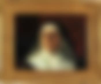 Portrait einer nach links oben blickenden Nonne (preview)