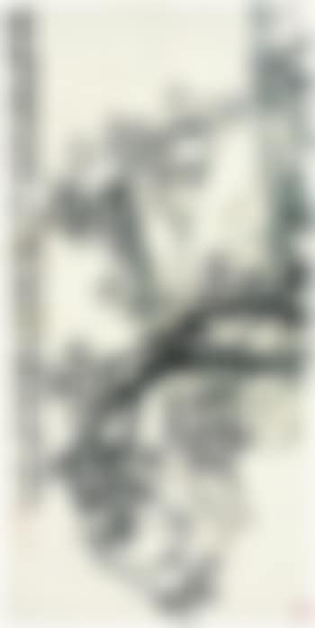Plum blossoms and rock (preview)