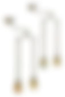 A Pair of Favrile Glass and Silvered Bronze Two-Light Sconces (preview)