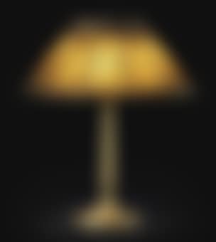 A Linenfold Favrile Glass and Gilt-Bronze Table Lamp (preview)