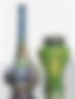 A Green Tel-el-Amarna Favrile Glass Vase (preview)