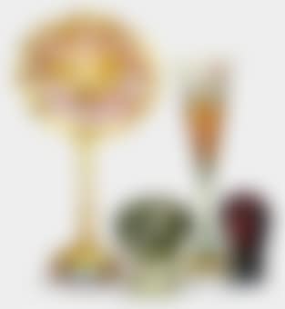 A Decorated Red Favrile Glass Vase (preview)