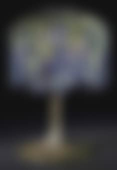 A Wisteria Leaded Glass and Bronze Table Lamp (preview)