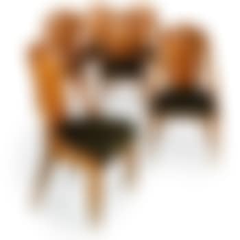 Set Of Six Cannelée Dining Chairs (preview)