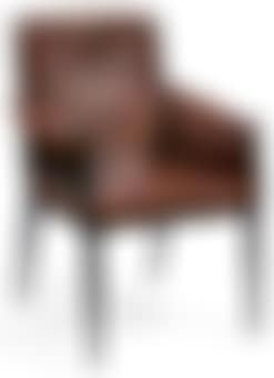 A Leather and Wrought-Iron Armchair (preview)