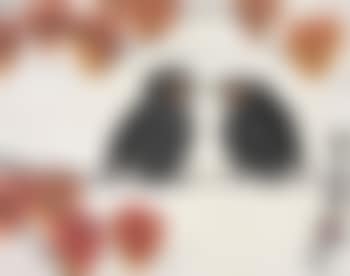 Red leaves and little bird (preview)
