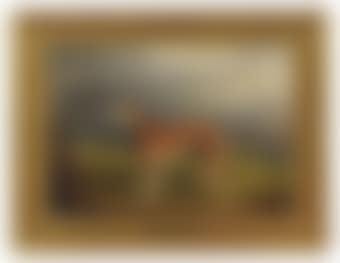 A greyhound in a landscape (preview)