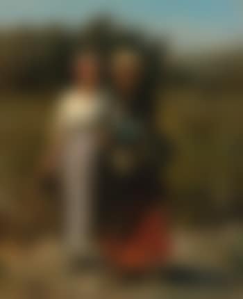 Two Young Women Picking Grapes (Study For The Vintage At Château Lagrange ) (preview)