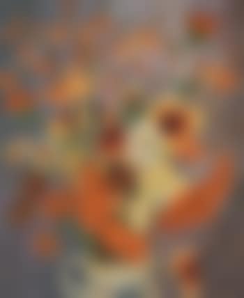 Still Life With Flowers And a Butterfly In a Glazed Earthenware Jug (preview)