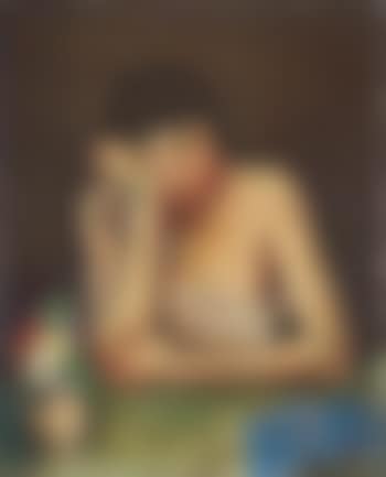 Sinnende junge frau (preview)
