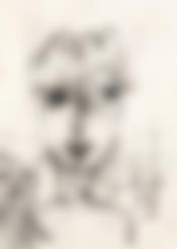 Weiblicher Kopf und Katze (preview)