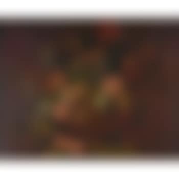 Still life of brass urn with tulips, poppies and chrysanthemum (preview)