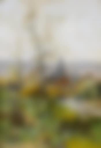 Herbstliche Wegpartie mit Kirchturm (preview)