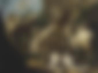 Goats and sheep and a hound in a landscape (preview)