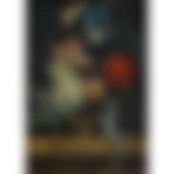 A Still Life With Tulips And Other Flowers In a Vase On a Marble Ledge, With a Lizard And a Butterfly (preview)
