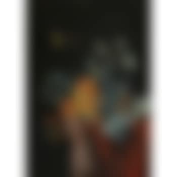 A Still Life With Peaches, Raspberries And Damsons On a Partially Covered Marble Ledge, a Bird Flying Above (preview)