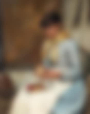 Yound woman peeling apples (preview)