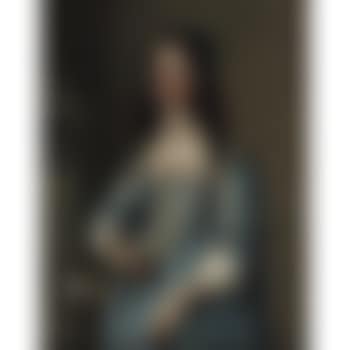 Young lady in blue dress (preview)