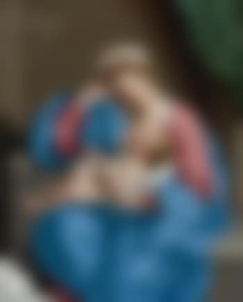 Madonna With The Infant Christ Child Holding a Goldfinch On a String (preview)