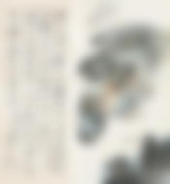 Gazing At Waterfall. Calligraphy (preview)