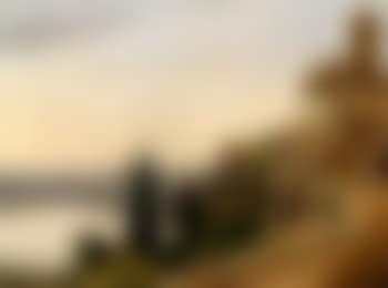 Italian Landscape with the village Nemi overlooking Lago di Nemi (preview)