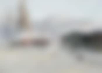 Gårdsexteriör i vinterlandskap (preview)
