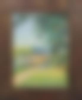 Landscape with houses near a canal (preview)