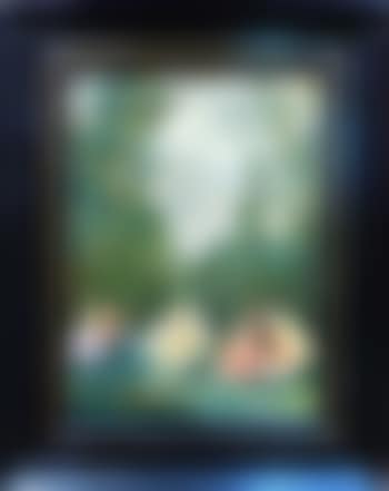 Elegant figures in a garden (preview)