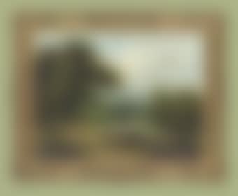 A wooded river landscape with a woman on a track (preview)