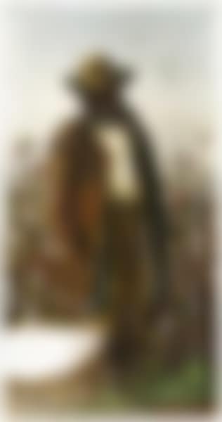 Man in cotton field. Woman in cotton field (preview)