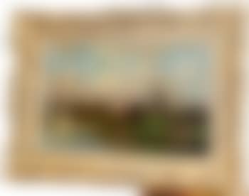 Landscape with cattle and a windmill (preview)