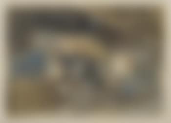 Cottage interior with a girl seated beside a doorway (preview)