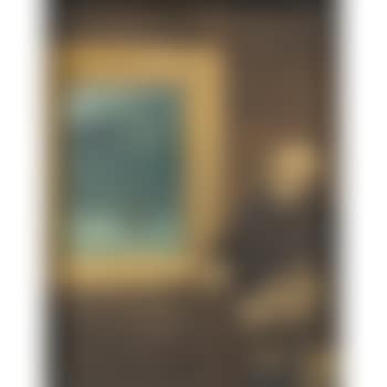 Artist's self-portrait painting a seascape (preview)