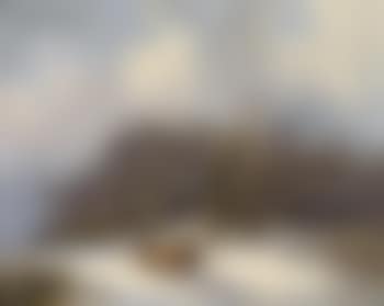 Landscape in winter with horse-drawn sleigh in the foreground (preview)