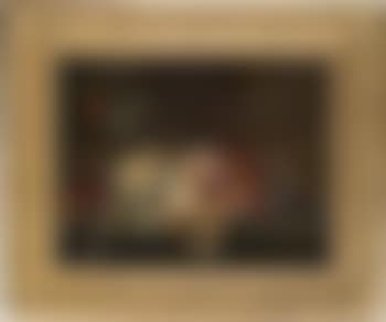 Still life with fruit and nuts on a stone table (preview)