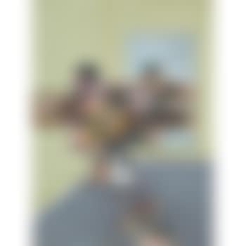 Figure Writing Reflected In Mirror (preview)